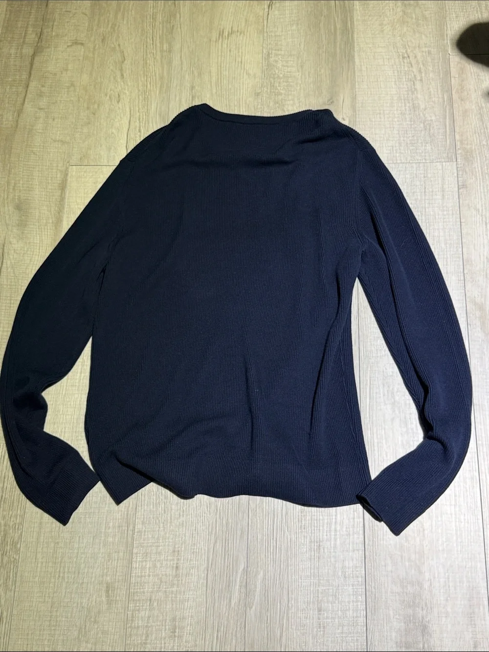 Saks Fifth Avenue Men's Dark Navy Crewneck Thermal Sweater